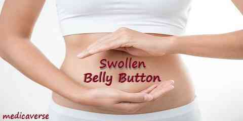 swollen belly button